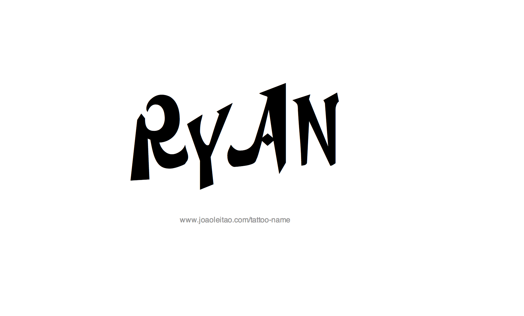 Ryan Name Tattoo Designs